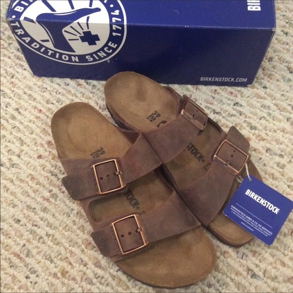 🆕 BIRKENSTOCK habana brown arizona leather sandal - Picture 2 of 8